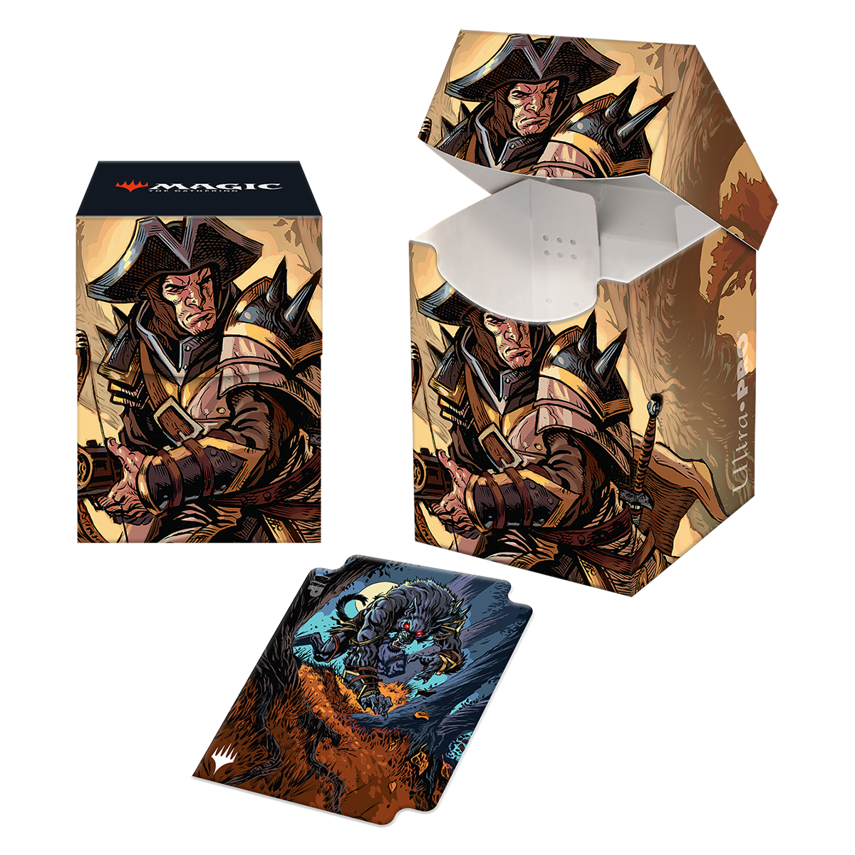 ultra-pro-innistrad-midnight-hunt-brutal-cathar-100-deck-box-magic-the-gathering image 1