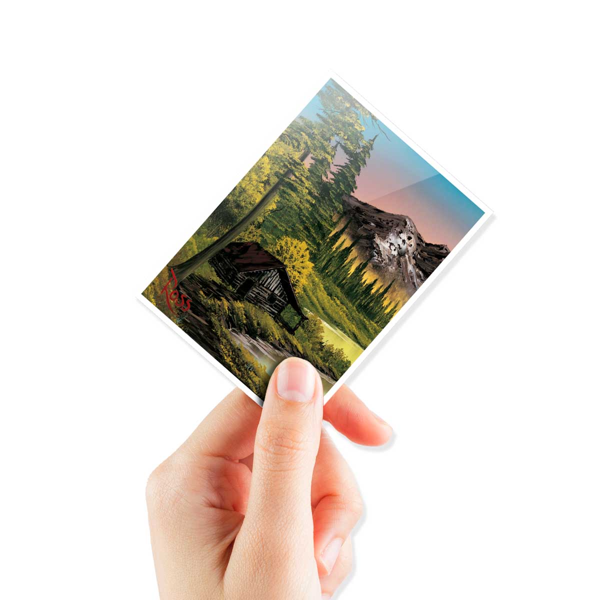 ultra-pro-apex-deck-protector-sleeves-105ct-bob-ross-mountain-retreat image 3