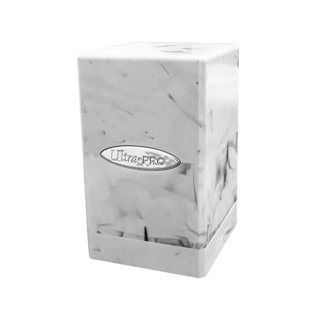 ultra-pro-marble-satin-tower-deck-box-black-white-f-r-100-karten image 1