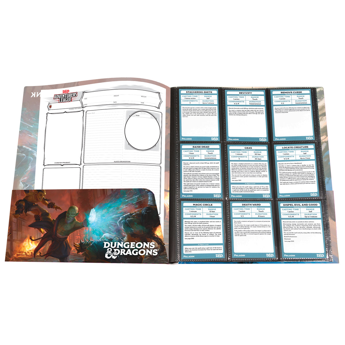 ultra-pro-dungeons-dragons-monk-class-folio-mit-stickern-charaktermappe image 2
