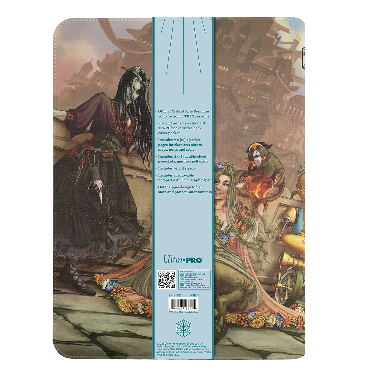 ultra-pro-critical-role-bells-hells-team-lineup-book-folio-aus-leatherette image 6