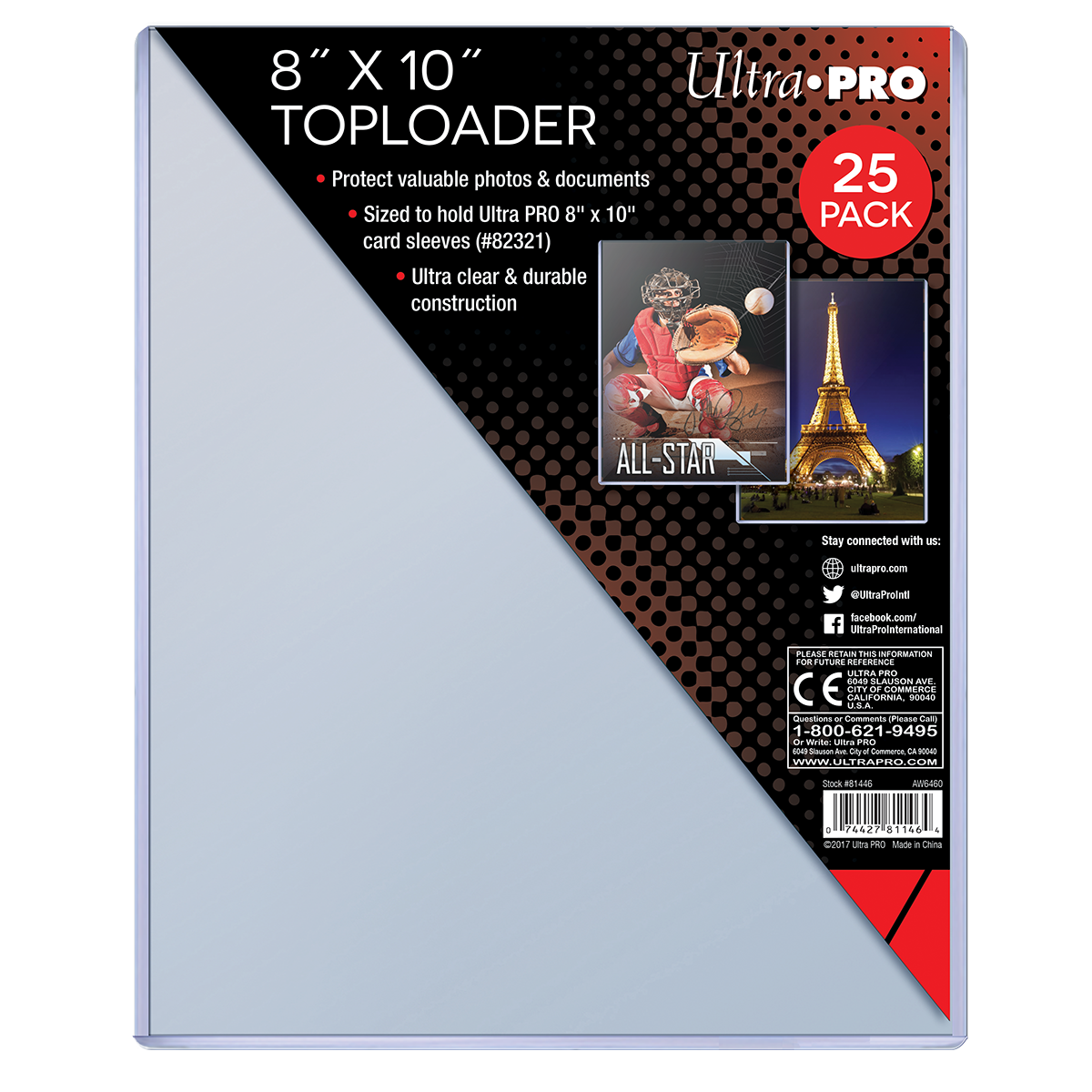 ultra-pro-8-x-10-zoll-toploader-sleeves-25ct-memorabilia-schutz image 1