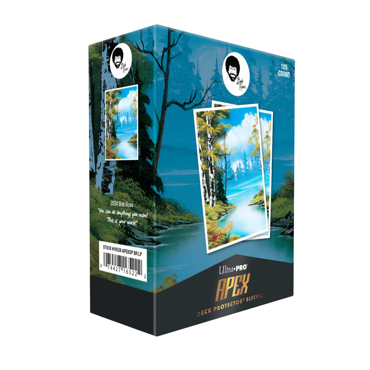 ultra-pro-apex-bob-ross-lakeside-path-sleeves-105ct image 3