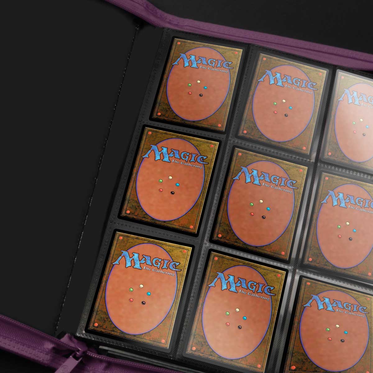 ultra-pro-vivid-9-pocket-zippered-pro-binder-midnight-plum image 2
