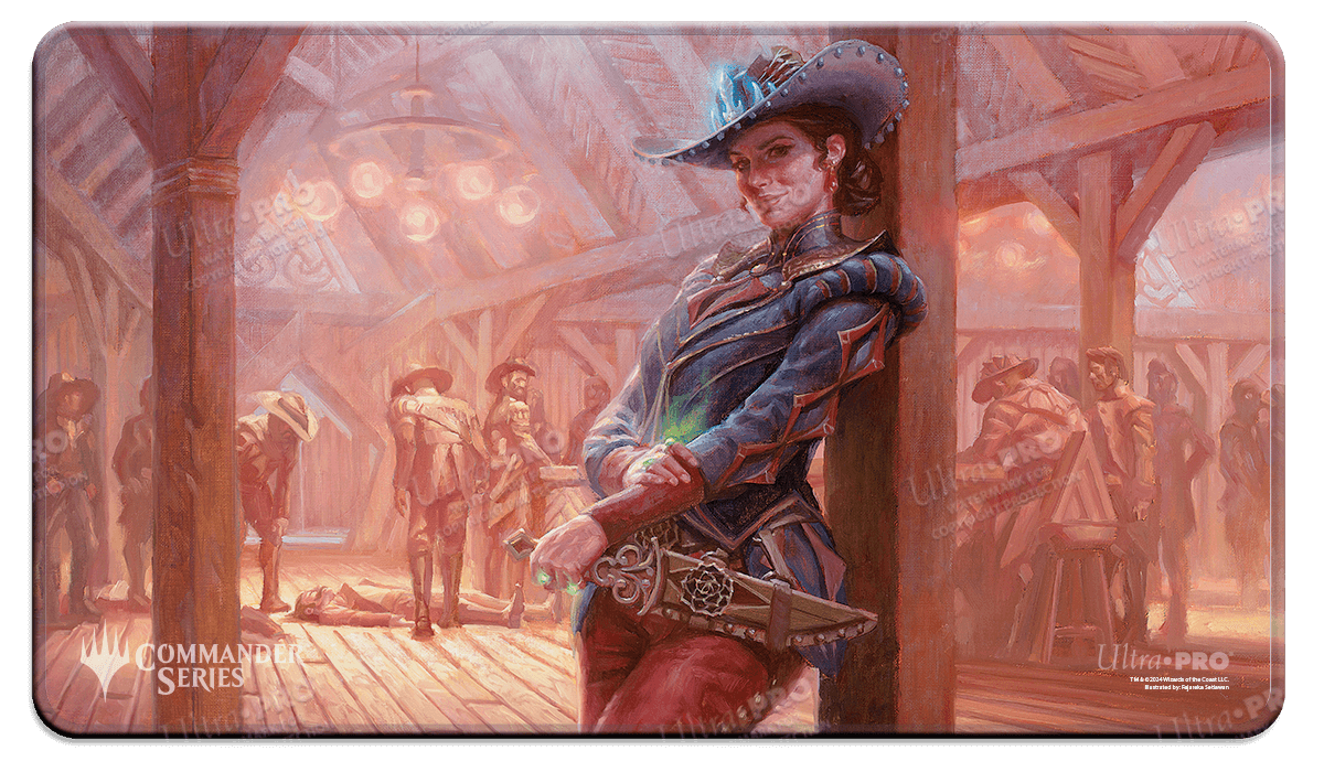 ultra-pro-outlaws-of-thunder-junction-marchesa-stitched-edge-playmat-magic-the-g image 1
