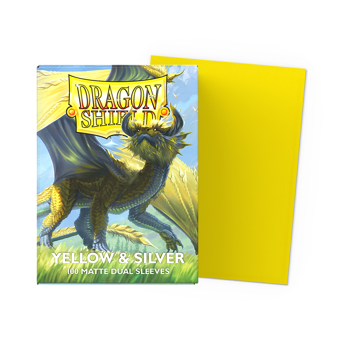 dragon-shield-matte-dual-yellow-silver-kartenh-llen-standard-100-st-ck image 1