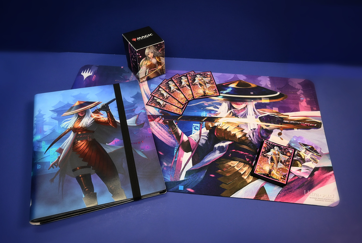 ultra-pro-kamigawa-neon-dynasty-the-wandering-emperor-100-deck-box-f-r-magic-the image 4