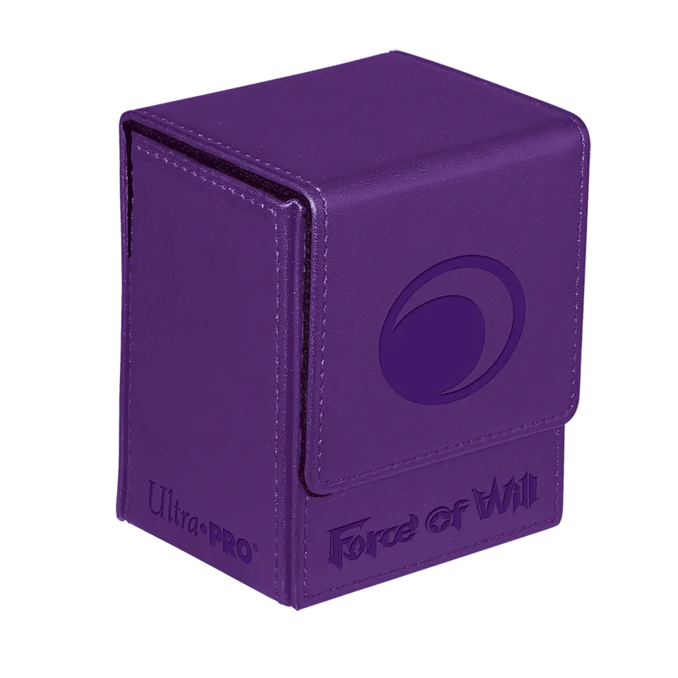 ultra-pro-darkness-magic-stone-flip-deck-box-f-r-force-of-will-lila image 1