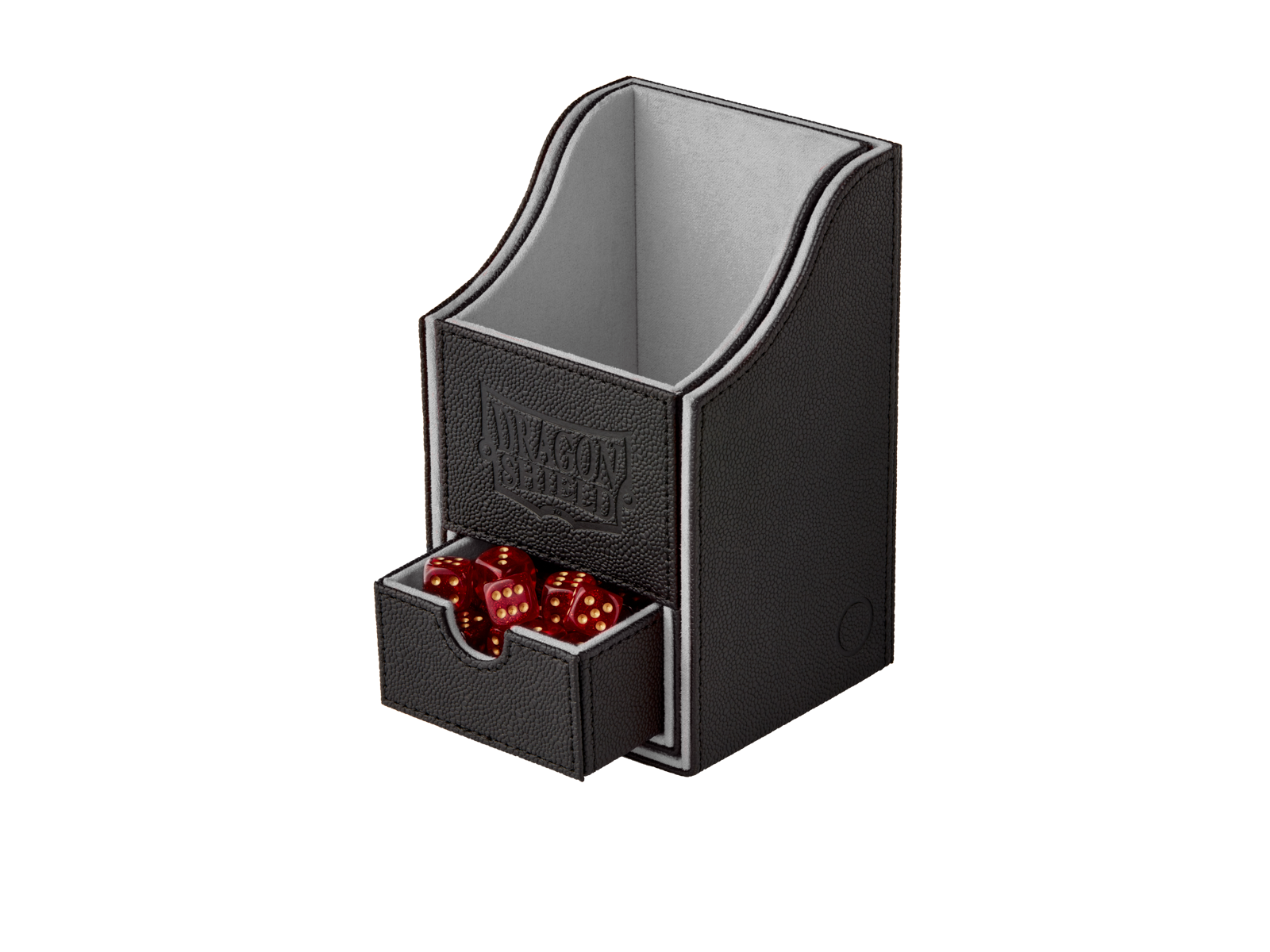 dragon-shield-nest-100-black-grey-deckbox-deck-schutzbox-mit-w-rfelfach image 3