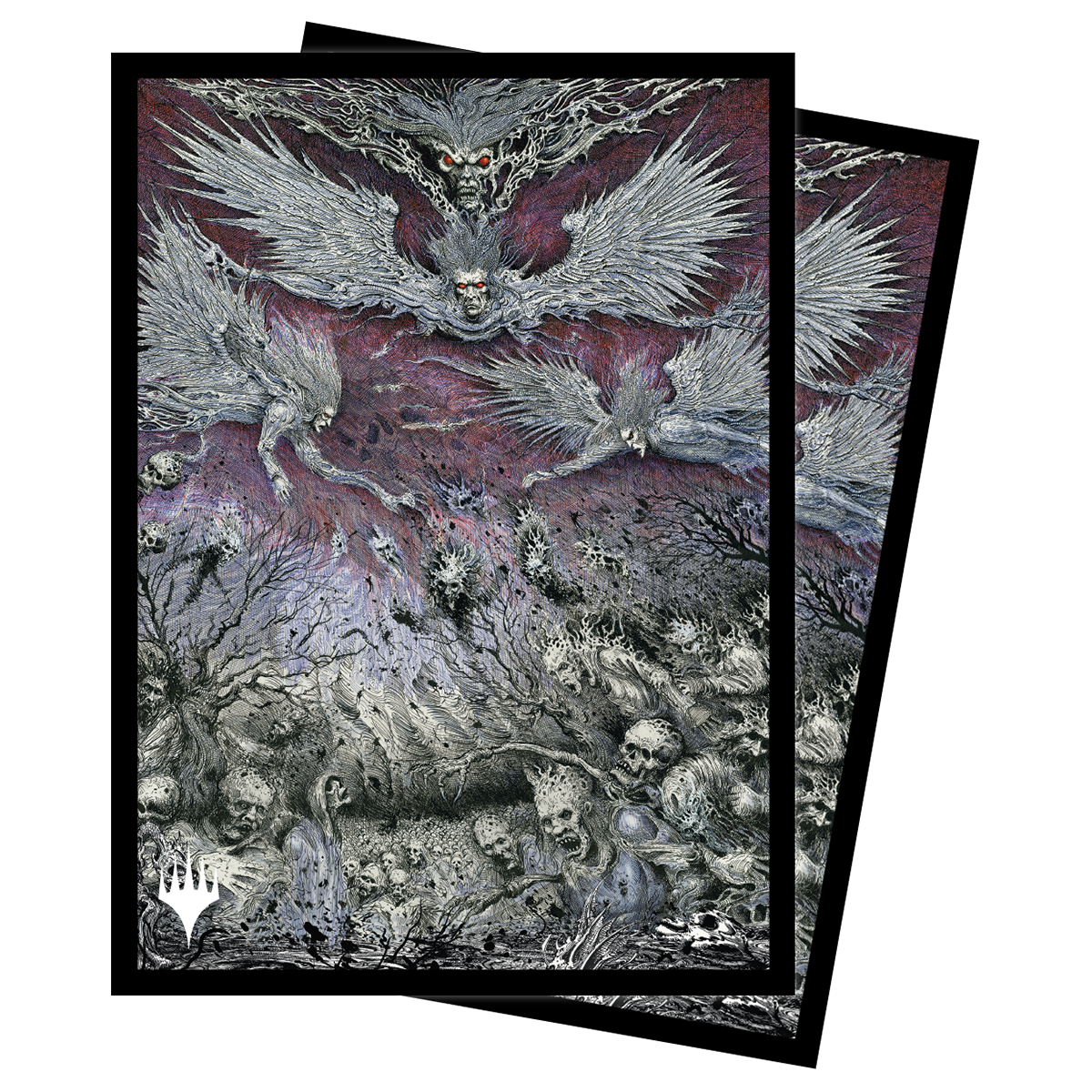 ultra-pro-double-masters-damnation-standard-deck-protector-sleeves-100ct-f-r-mag image 1