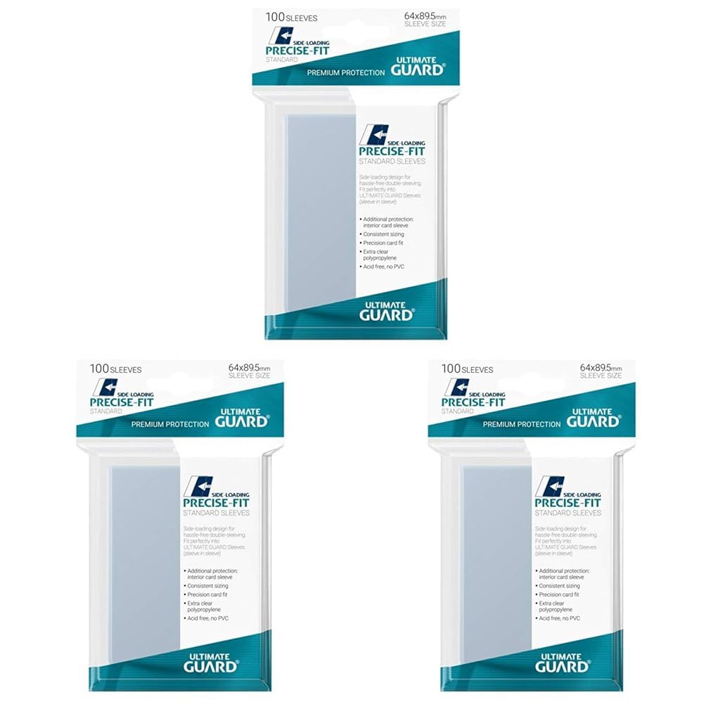 ultimate-guard-precise-fit-side-loading-inner-sleeves-100er-transparent-standard image 3
