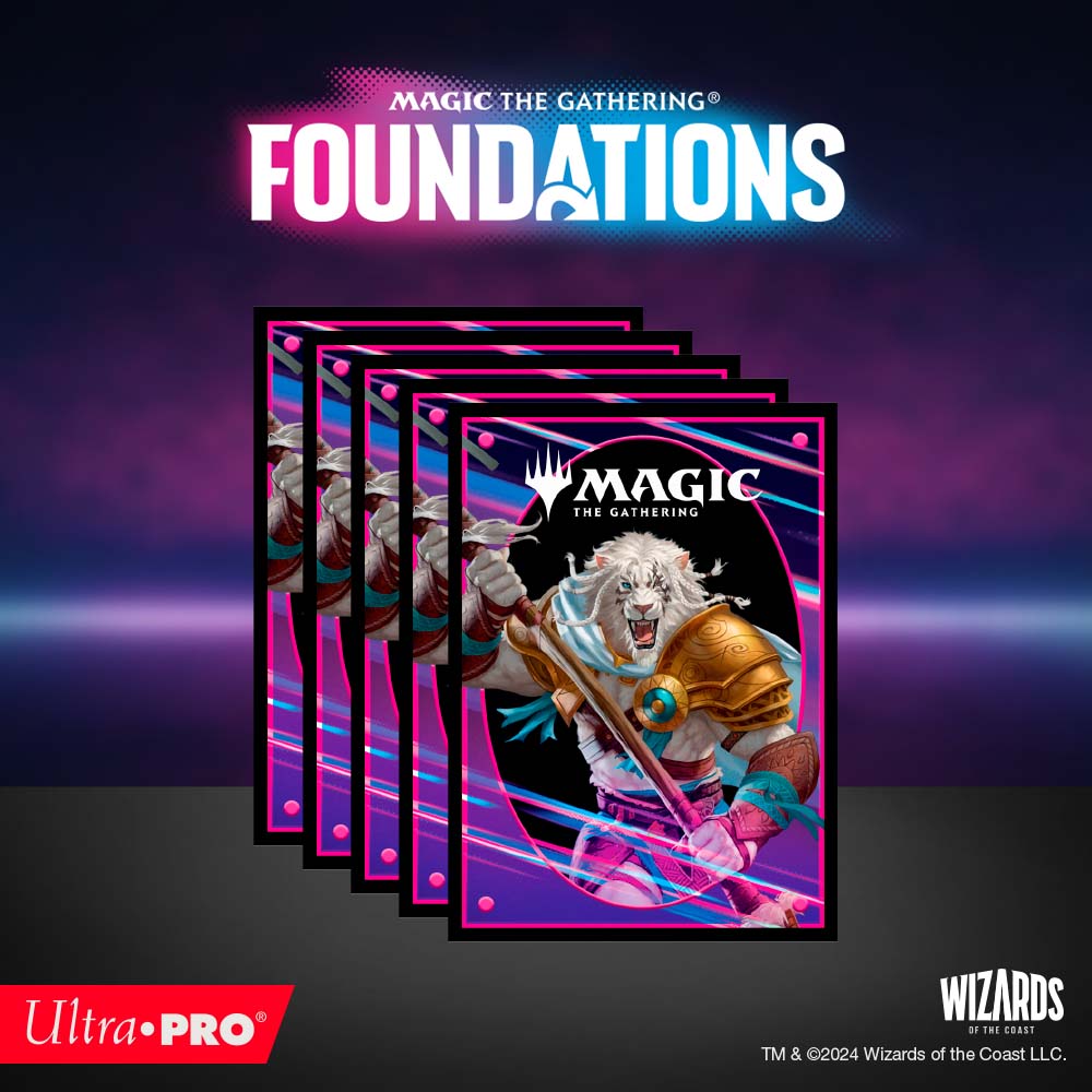 ultra-pro-foundations-ajani-100ct-deck-protector-sleeves-light-f-r-magic-the-gat image 5