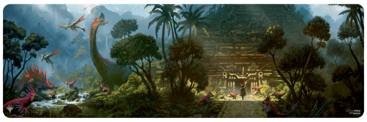 ultra-pro-the-lost-caverns-of-ixalan-dinosaur-temple-8ft-table-playmat-f-r-magic image 1