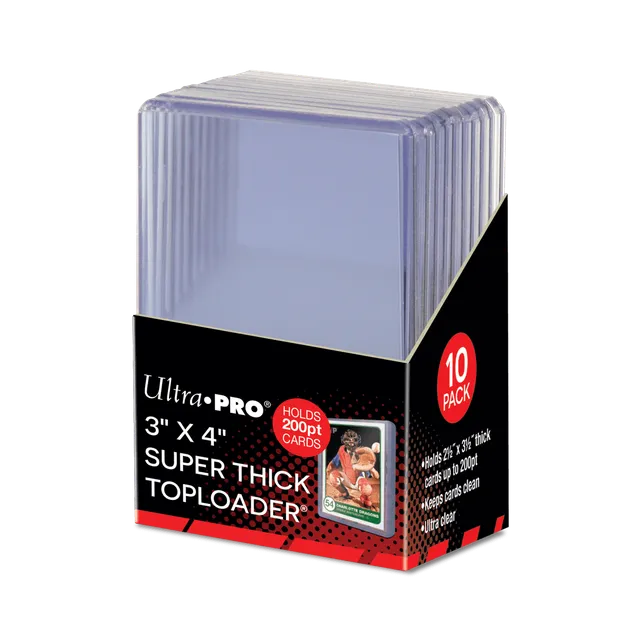 ultra-pro-super-thick-200pt-toploader-3-x-4-sleeves-10-st-ck image 1