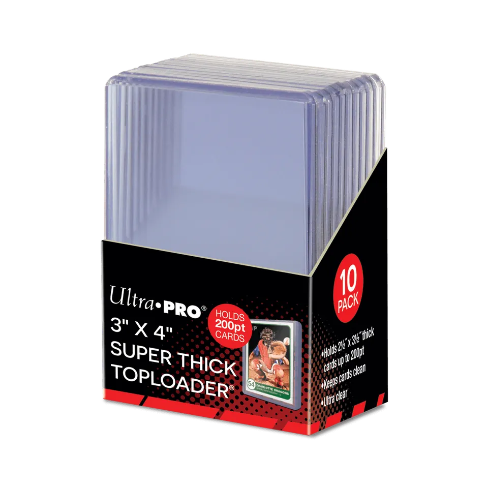 ultra-pro-super-thick-200pt-toploader-3-x-4-sleeves-10-st-ck image 1