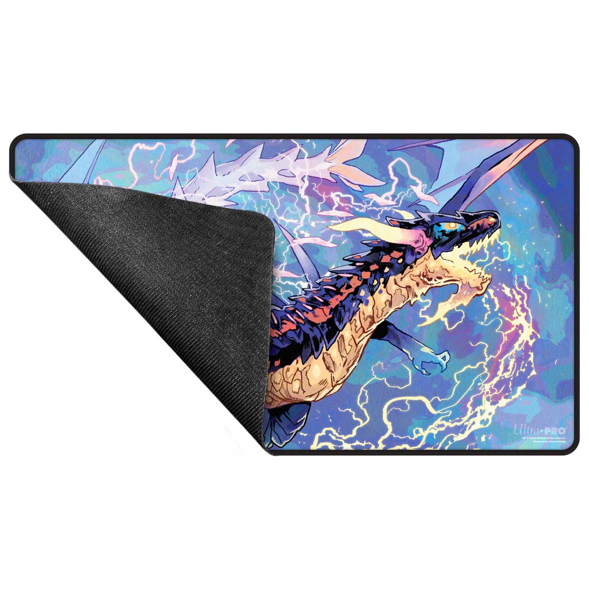 ultra-pro-magic-tarkir-dragonstorm-neriv-black-stitched-playmat image 3