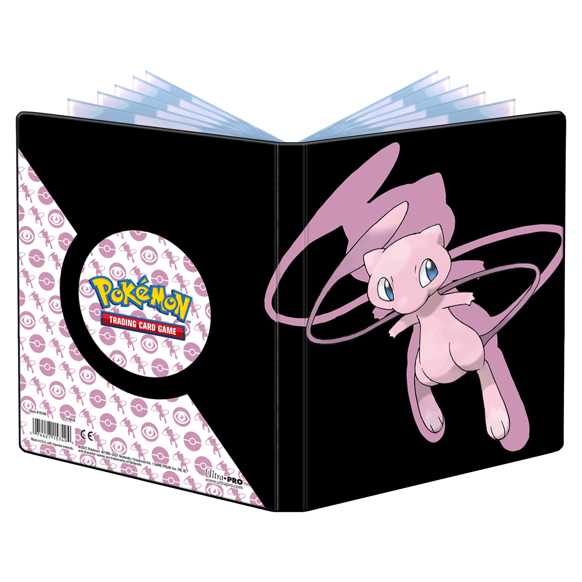 ultra-pro-mew-4-pocket-portfolio-f-r-pok-mon-pink-sammelalbum image 1