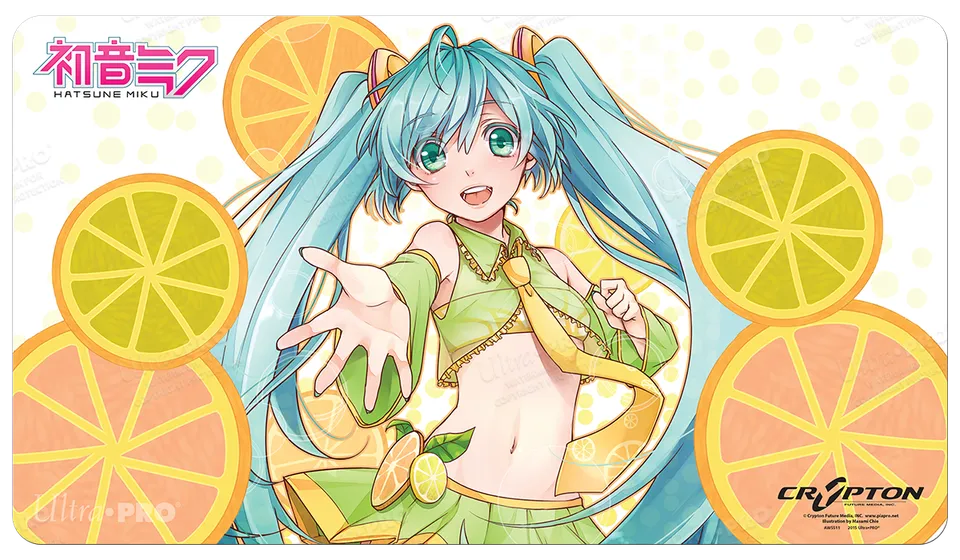ultra-pro-hatsune-miku-summertime-standard-playmat-gaming-mousepad-24-x-13-5 image 1