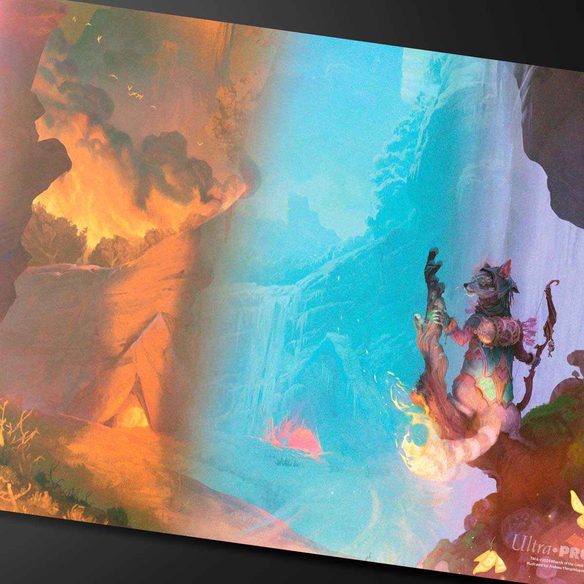 ultra-pro-bloomburrow-season-lands-mountain-four-seasons-standard-gaming-playmat image 2