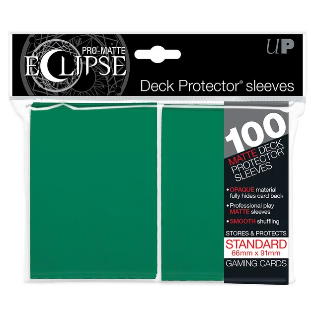 ultra-pro-pro-matte-eclipse-green-standard-deck-protector-h-llen-100ct image 1