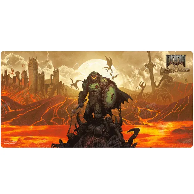 ultra-pro-doom-the-dark-ages-wrath-extended-playmat-32-5-x-14-5-zoll image 1