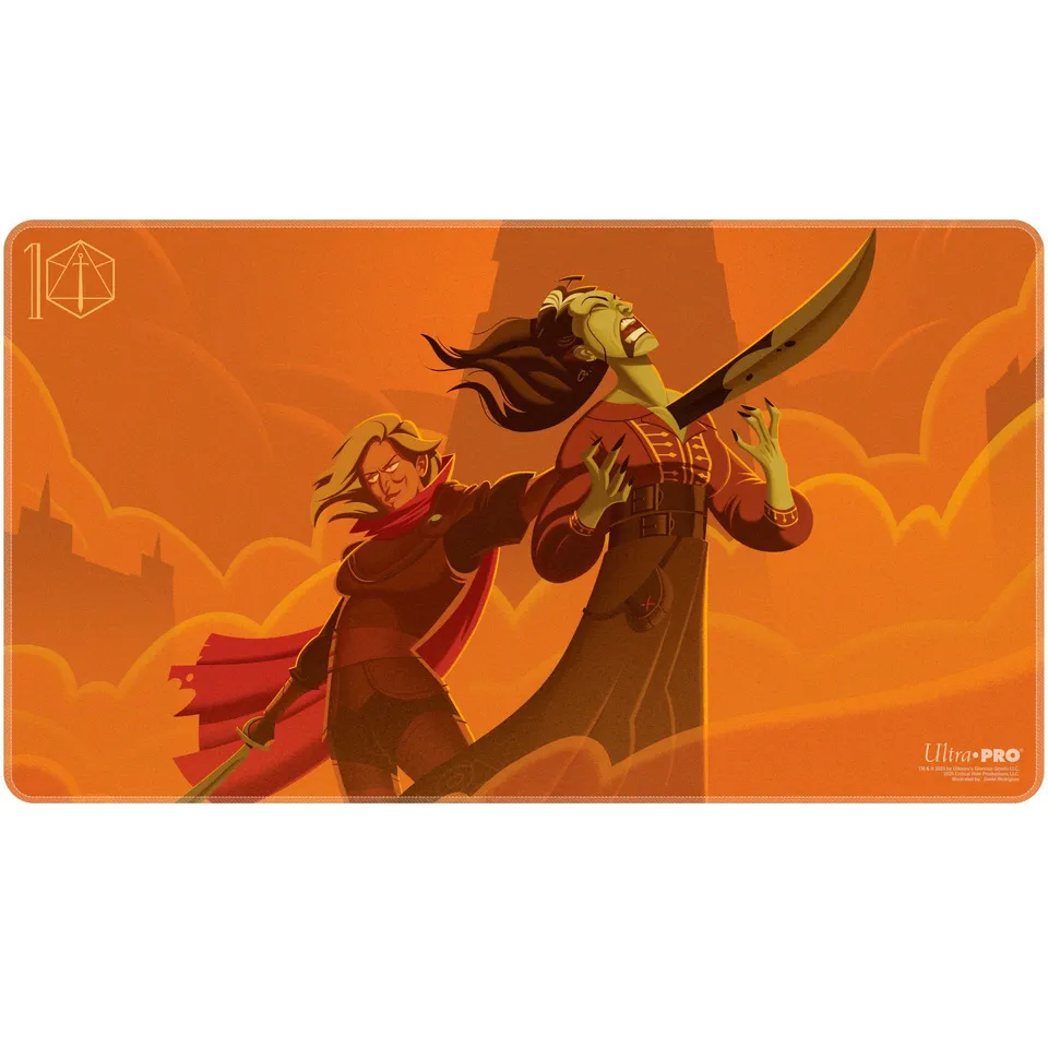 ultra-pro-critical-role-baddies-is-she-your-favorite-stitched-playmat-24-x-13-5 image 1