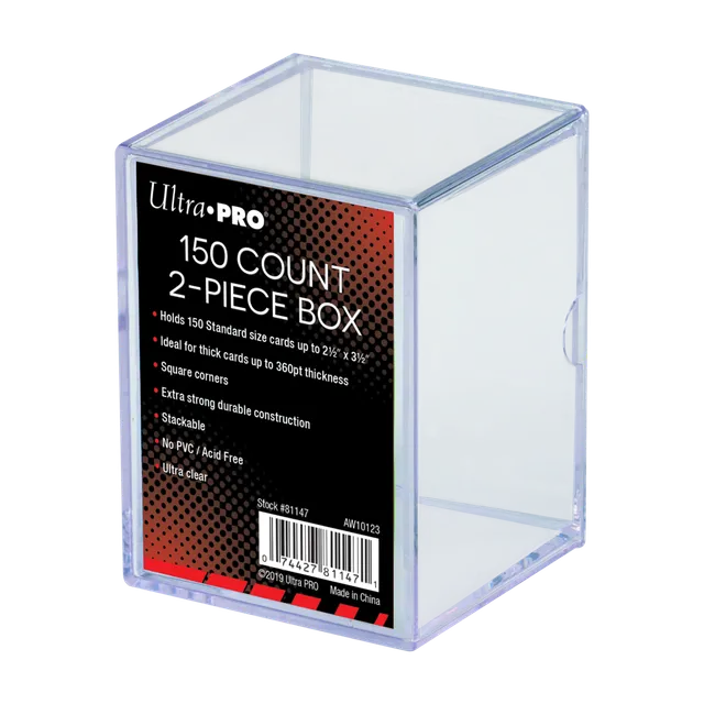 ultra-pro-2-piece-clear-150-karten-aufbewahrungsbox image 1