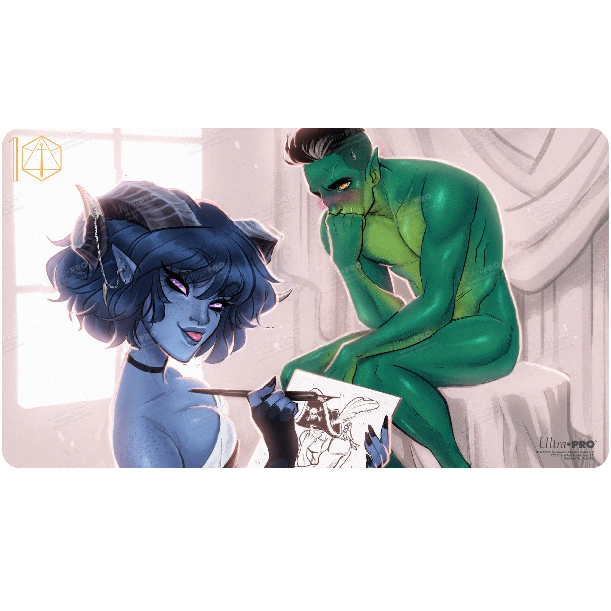 ultra-pro-critical-role-pinups-jester-und-fjord-playmat image 1