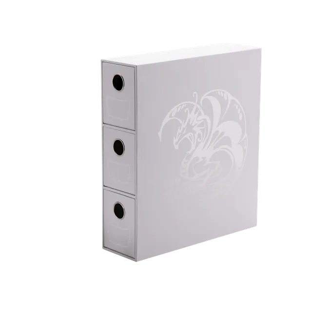 dragon-shield-fortress-card-drawers-white-tcg-schubladenbox-3er image 1