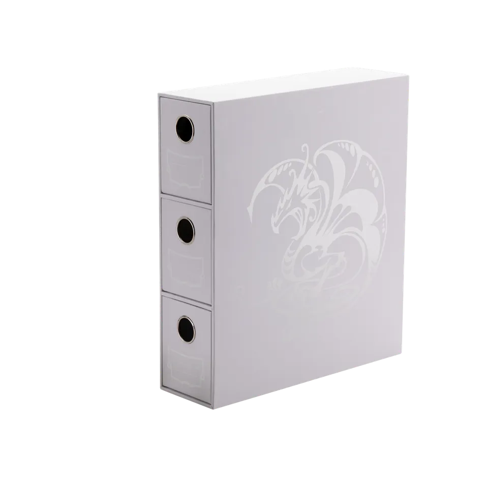 dragon-shield-fortress-card-drawers-white-tcg-schubladenbox-3er image 1