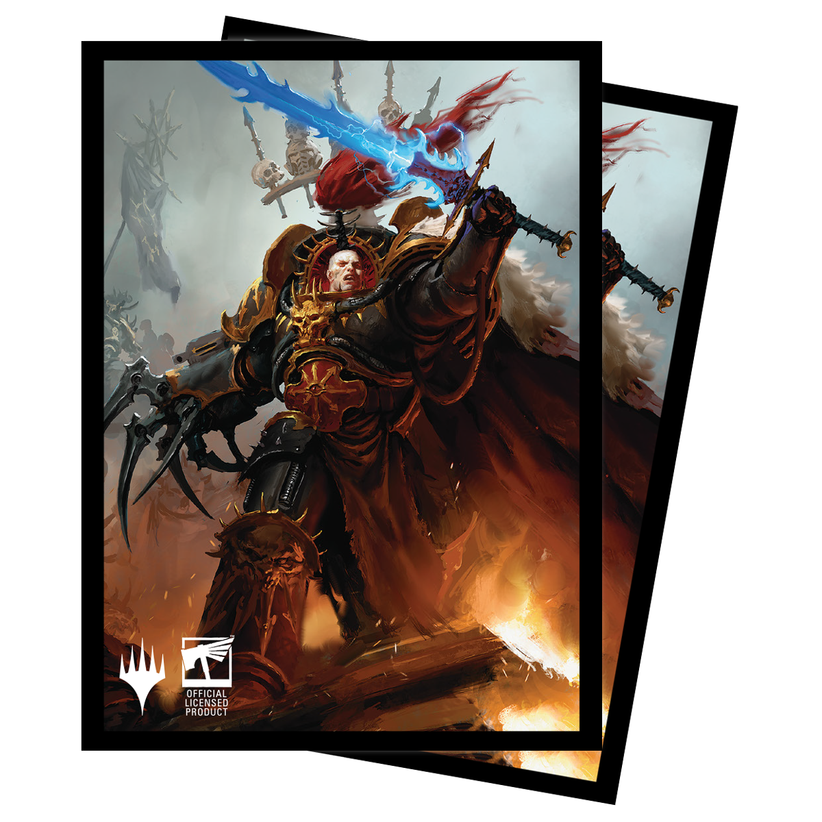ultra-pro-warhammer-40k-commander-abaddon-the-despoiler-standard-sleeves-100ct image 1