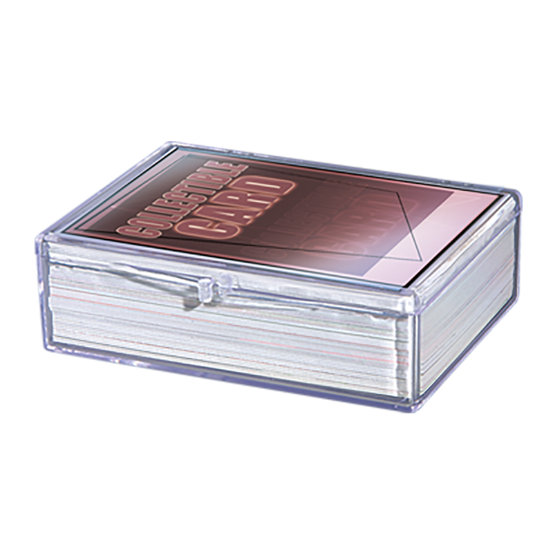 ultra-pro-hinged-50-card-storage-case-transparente-box-f-r-50-standard-karten image 1