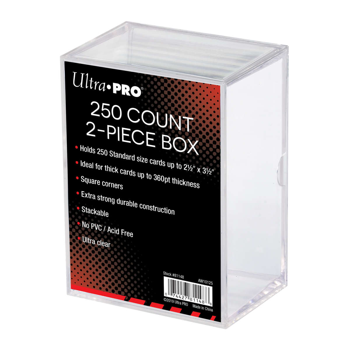 ultra-pro-2-piece-clear-aufbewahrungsbox-f-r-250-karten image 1