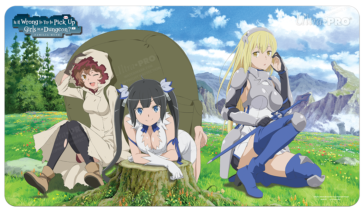 ultra-pro-heroines-standard-gaming-playmat-is-it-wrong-to-try-to-pick-up-girls-i image 1