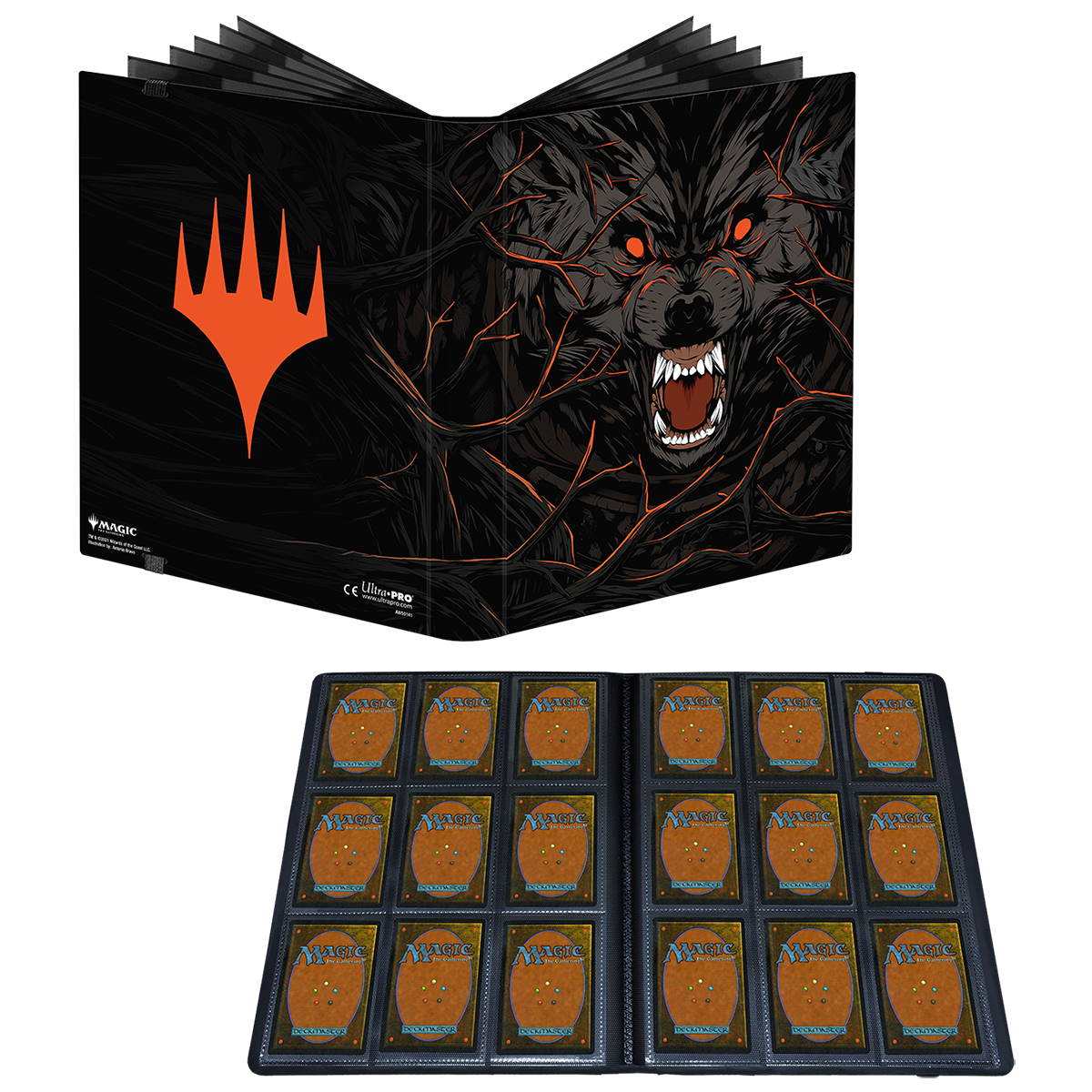 ultra-pro-innistrad-midnight-hunt-draft-booster-key-art-9-pocket-pro-binder image 2