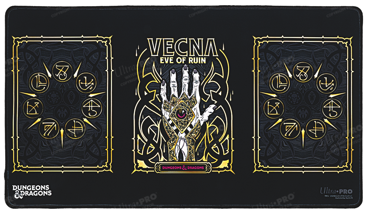 ultra-pro-dungeons-dragons-playmat-vecna-eve-of-ruin-black-stitched image 1