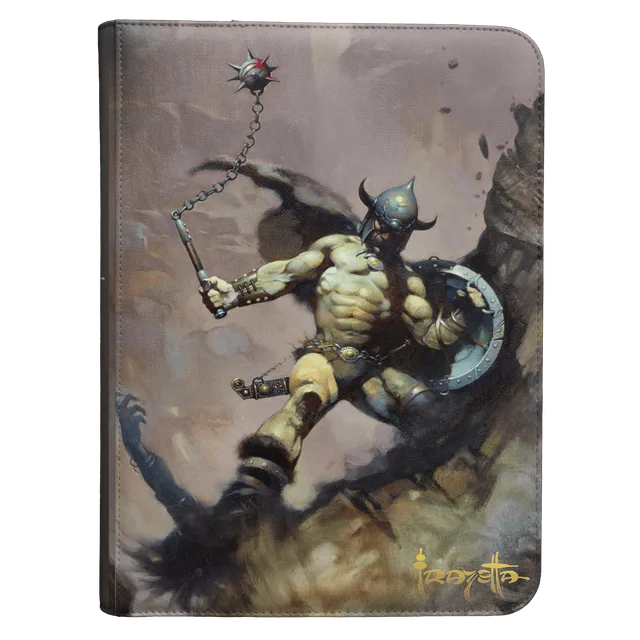 ultra-pro-artist-spotlight-frank-frazetta-warrior-with-ball-and-chain-9-pocket-z image 1