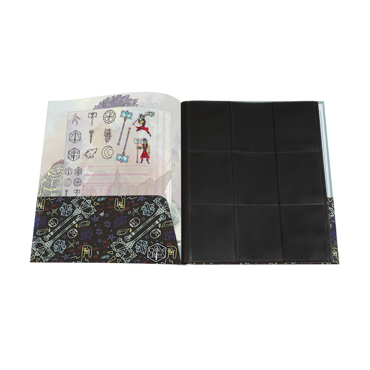 ultra-pro-critical-role-bells-hells-ashton-greymoore-rpg-folio-mit-stickern image 2