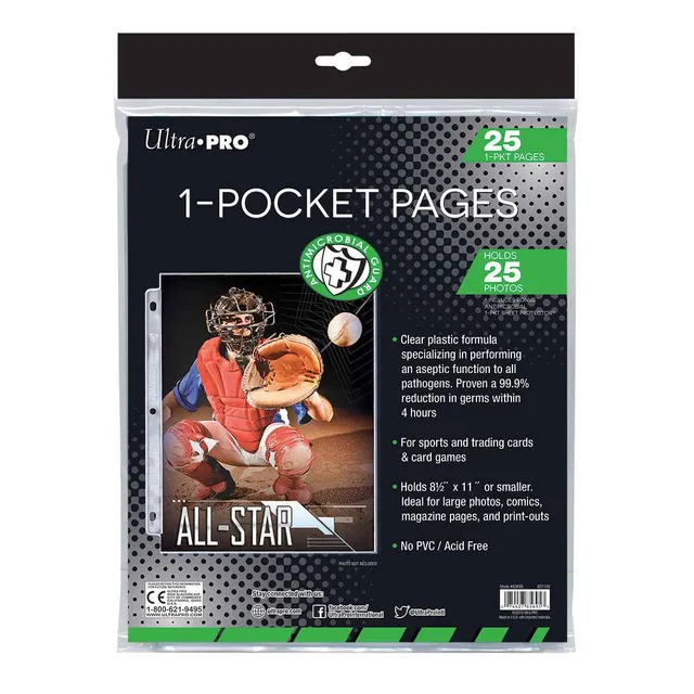 ultra-pro-anti-microbial-guard-1-pocket-h-llen-25-st-ck-f-r-8-5-x-11-zoll-dokume image 1