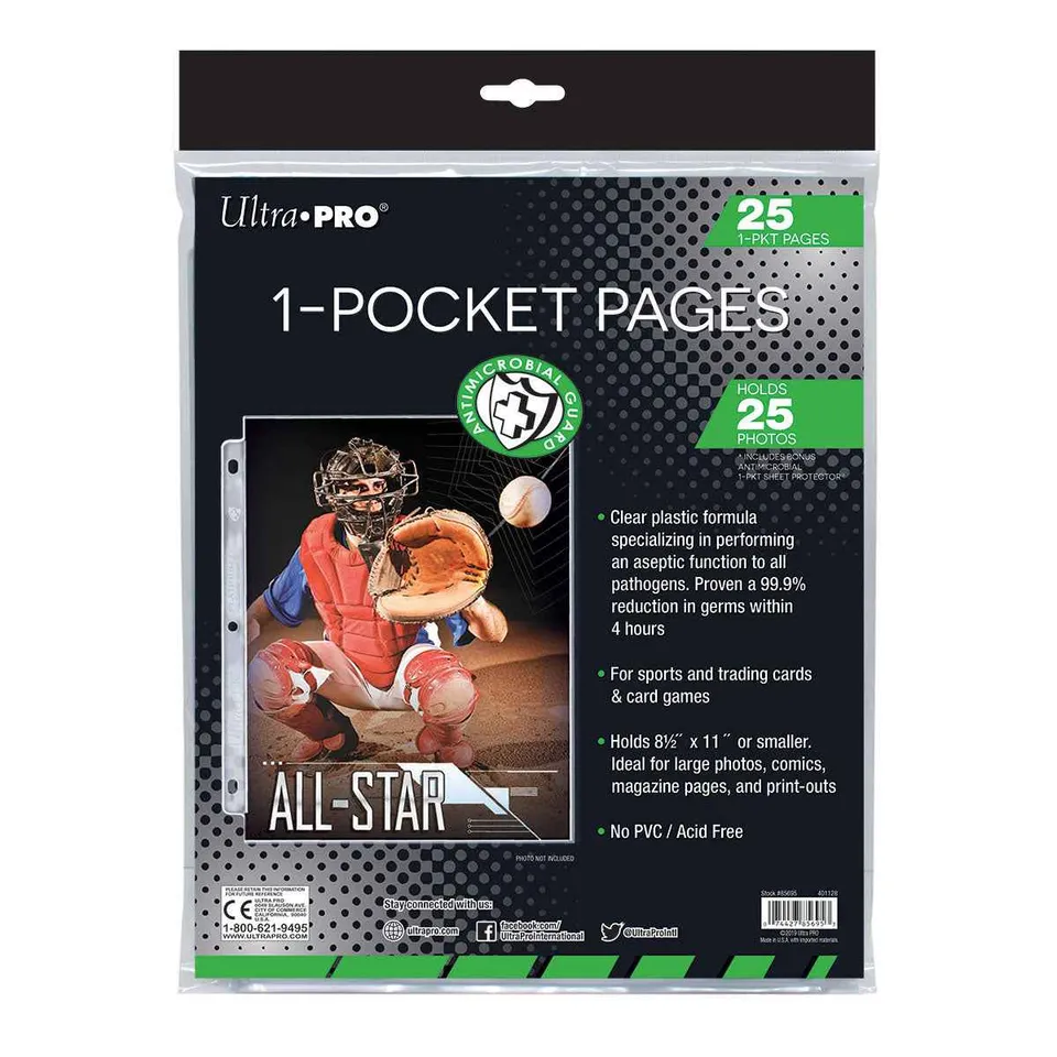 ultra-pro-anti-microbial-guard-1-pocket-h-llen-25-st-ck-f-r-8-5-x-11-zoll-dokume image 1