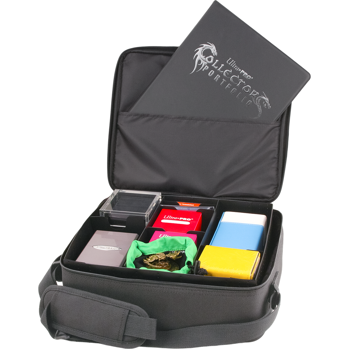 ultra-pro-deluxe-gaming-case-black-dragon-mit-silber-transporttasche-f-r-karten- image 2