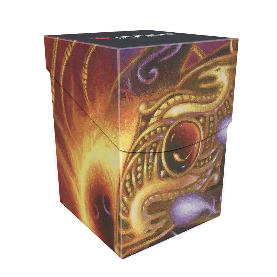 ultra-pro-modern-horizons-3-ruby-medallion-100-deck-box-f-r-magic-the-gathering image 1