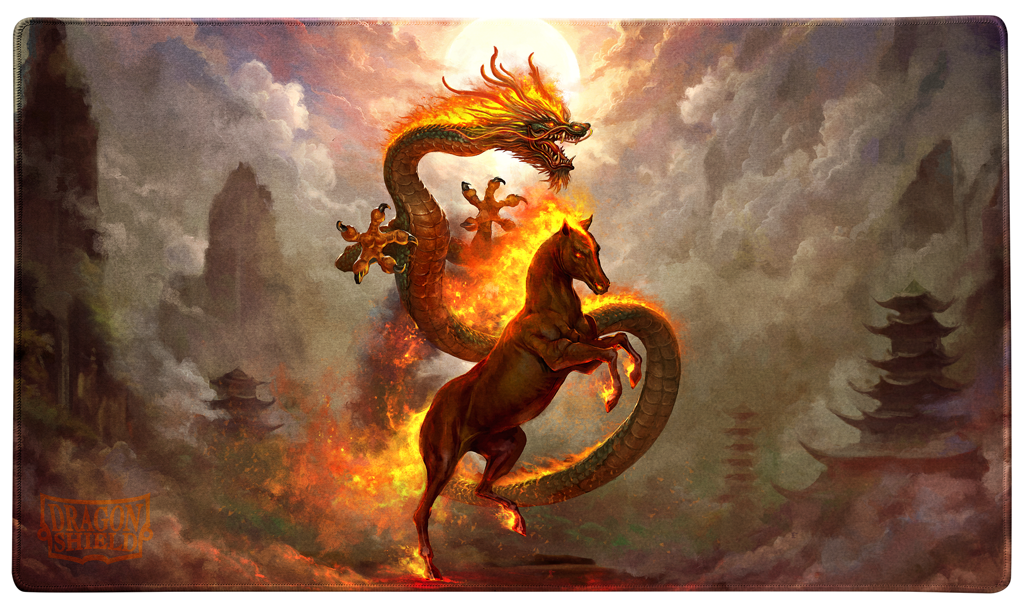 dragon-shield-tcg-playmat-fire-horse-2026 image 1