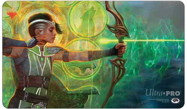 ultra-pro-war-of-the-spark-vivien-s-arkbow-small-gaming-playmat-f-r-magic-the-ga image 1