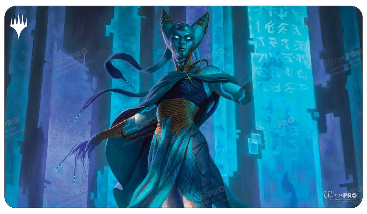 ultra-pro-magic-the-gathering-kamigawa-neon-dynasty-tamiyo-standard-playmat image 1