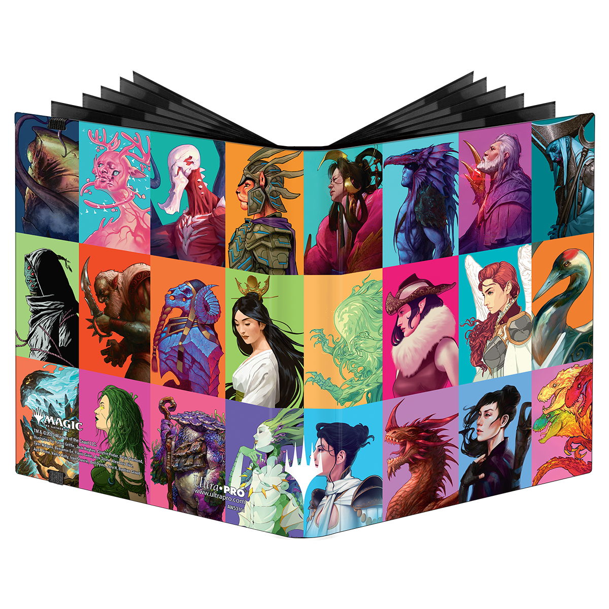 ultra-pro-commander-masters-pop-collage-4-pocket-pro-binder-f-r-magic-the-gather image 1