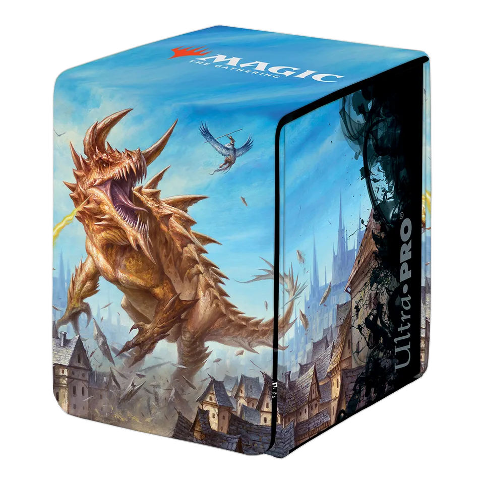 ultra-pro-adventures-in-the-forgotten-realms-the-tarrasque-alcove-flip-deck-box- image 1