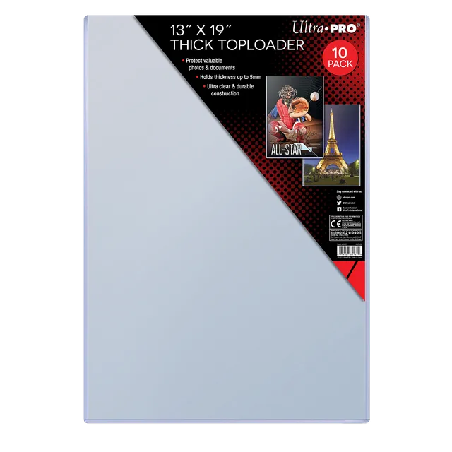 ultra-pro-13-x-19-thick-toploader-sleeves-10er-pack image 1