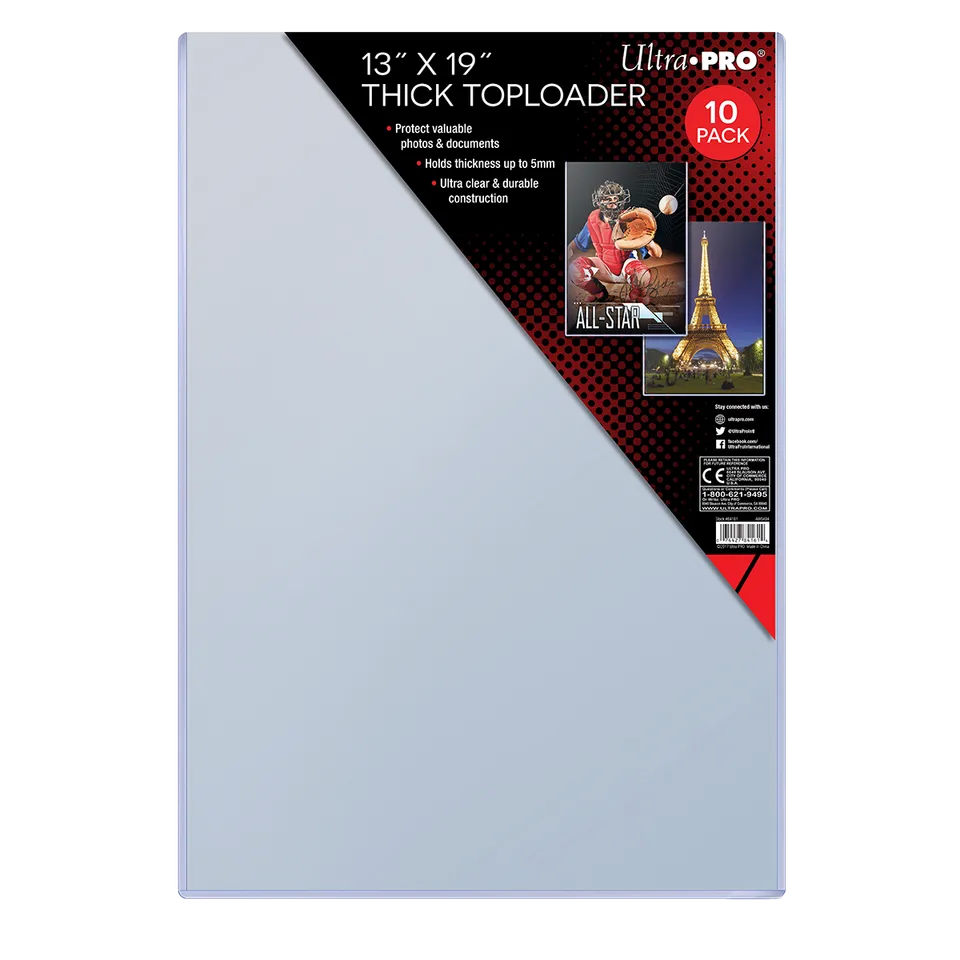 ultra-pro-13-x-19-thick-toploader-sleeves-10er-pack image 1