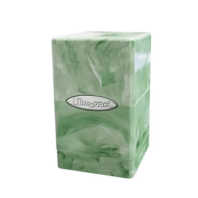 ultra-pro-marble-satin-tower-deck-box-lime-green-white-f-r-100-karten image 1